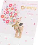 Cute Boofle birthday card for granny featuring a colorful, adorable design from UK Greetings.