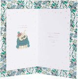 Cute Boofle Christmas card for fianc� by UK Greetings featuring festive, adorable design with holiday-themed illustrations.