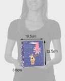 Medium Boofle gift bag from UK Greetings showing a cute, versatile gift packaging design with colorful floral patterns.