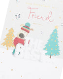 Cute Boofle Christmas greeting card from UK Greetings featuring adorable dog illustration and festive holiday design.
