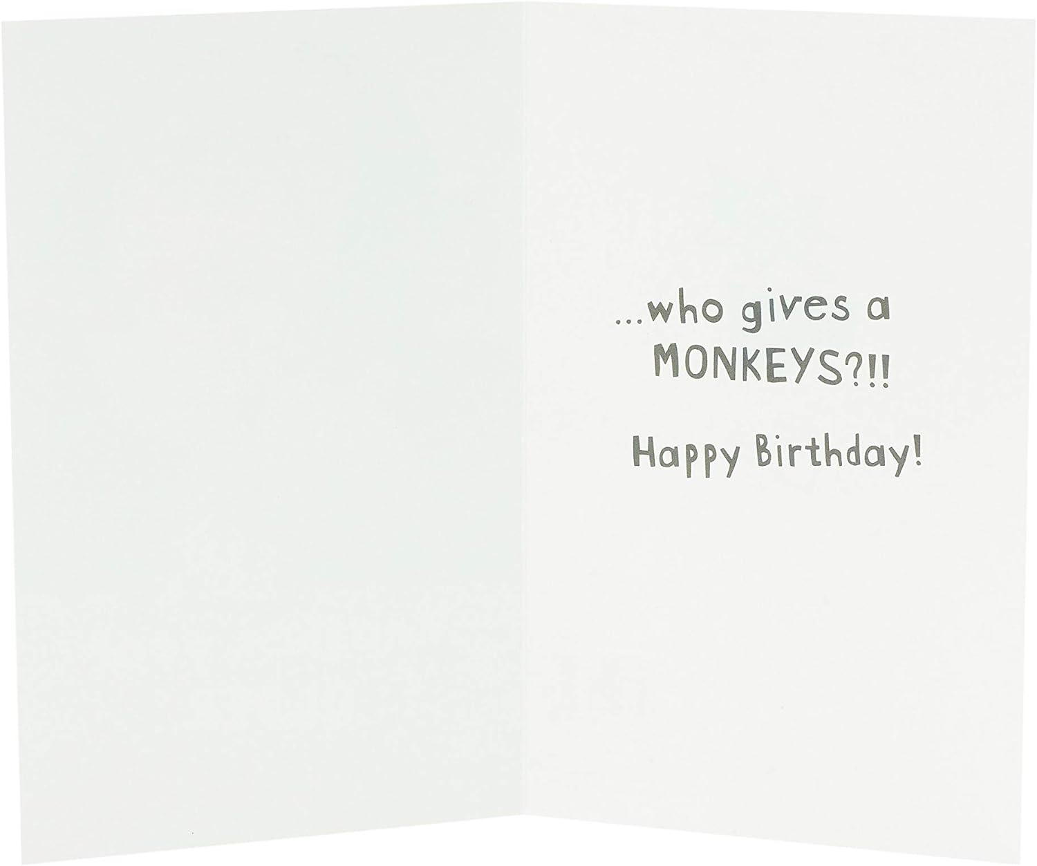 Cheeky Monkey 'Say Cheese' funny birthday card from UK Greetings featuring a playful monkey illustration and cheerful design.