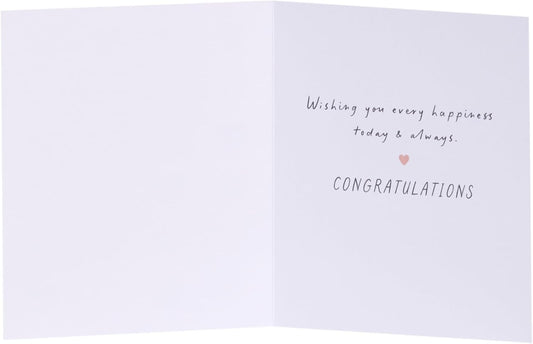 Bright colorful hearts design anniversary card for friends by UK Greetings, featuring vibrant heart illustrations on the front.