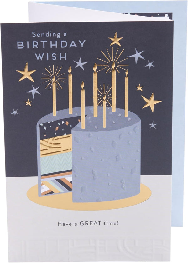 Confetti Pop birthday card by UK Greetings featuring colorful confetti and festive design, perfect for celebrating all ages.