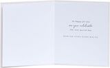Elegant beige dove confirmation card for boys and girls by UK Greetings, featuring a dove illustration and ornate design.