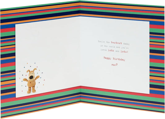UK Greetings Integrated-Bday Daddy 55 greeting card with colorful birthday design and heartfelt message inside