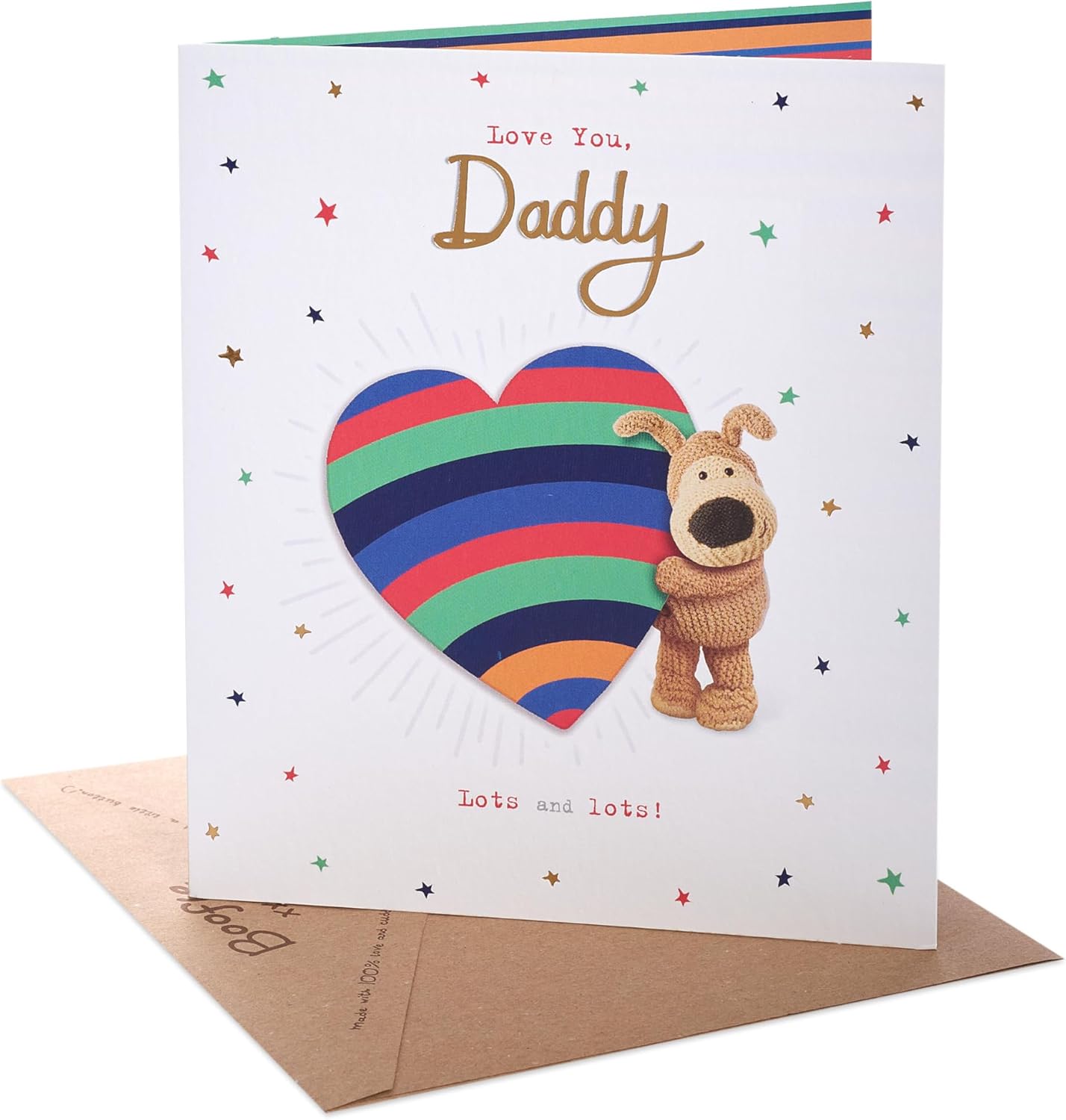 Happy birthday card for dad from UK Greetings, featuring integrated birthday message and festive design.