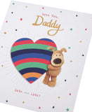 Integrated-Bday Daddy card by UK Greetings featuring a festive birthday design and heartfelt message for dads.
