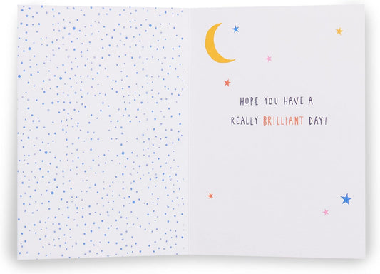 Kindred Dad, It's Your Birthday Rock-It Card by UK Greetings, featuring colorful design and a built-in motor for a fun birthday surprise.