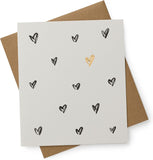 Kindred Love Hearts greetings card featuring colorful heart illustrations, perfect for sending heartfelt messages.