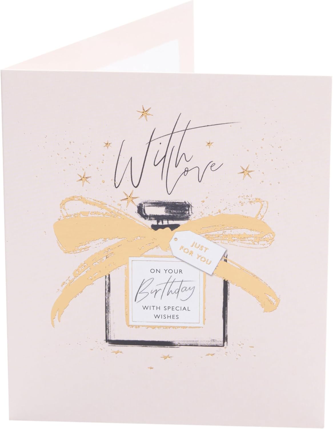 Elegant Parisian Luxe birthday card from UK Greetings, featuring sophisticated design for special celebrations.
