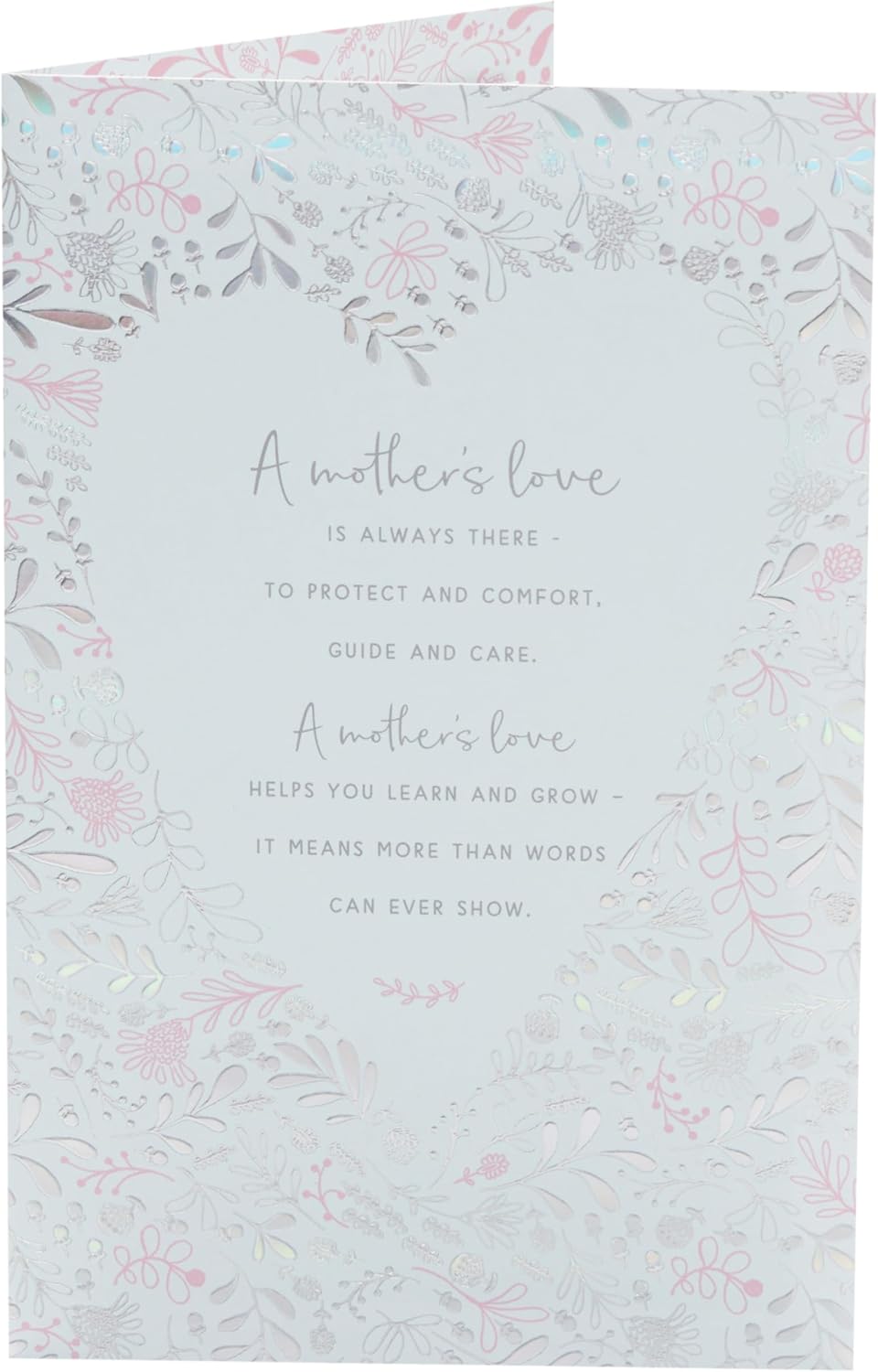 UK Greetings Mother's Love birthday card for Mum featuring colorful floral and heartfelt message design.