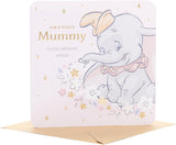 UK Greetings Disney Dumbo birthday card for Mummy featuring a special wishes design with Dumbo illustration and colorful decorations.