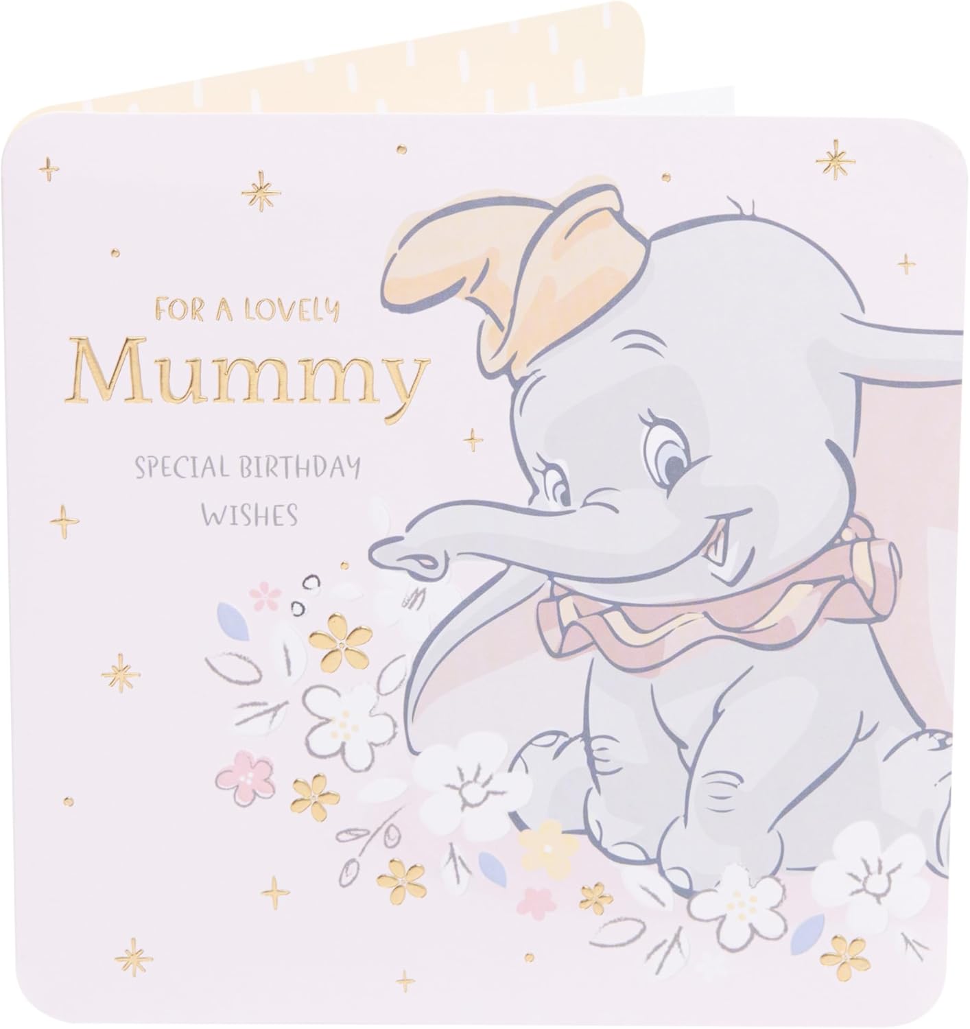 Disney Dumbo birthday card for Mummy by UK Greetings featuring a special wishes design with Dumbo illustration.