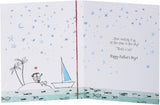 UK Greetings Father's Day card for husband featuring a sweet, heartfelt design with colorful illustrations and loving message.
