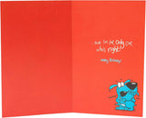 Father's Day card for husband with a sweet design from UK Greetings, featuring heartfelt message and colorful decorative elements.