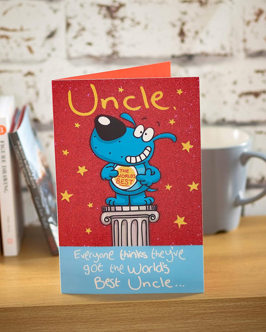 UK Greetings Father's Day card for husband with a sweet, heartfelt design featuring colorful illustrations and loving message.