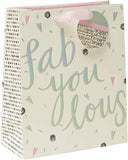 Confetti Cocktail Fab-you-lous medium gift bag from UK Greetings featuring colorful confetti design and sturdy paper construction.