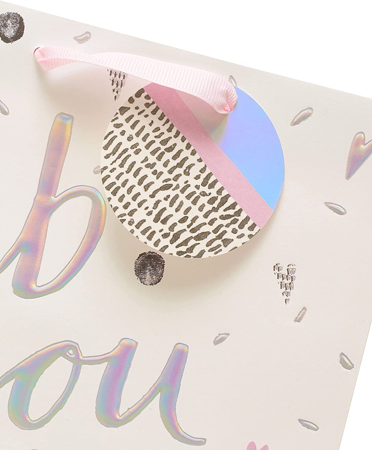 Confetti Cocktail Fab-you-lous medium gift bag from UK Greetings, featuring colorful confetti and stylish design for gift presentation.