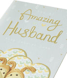 Cute Boofles wedding anniversary greeting card from UK Greetings featuring adorable husband design and heartfelt message.