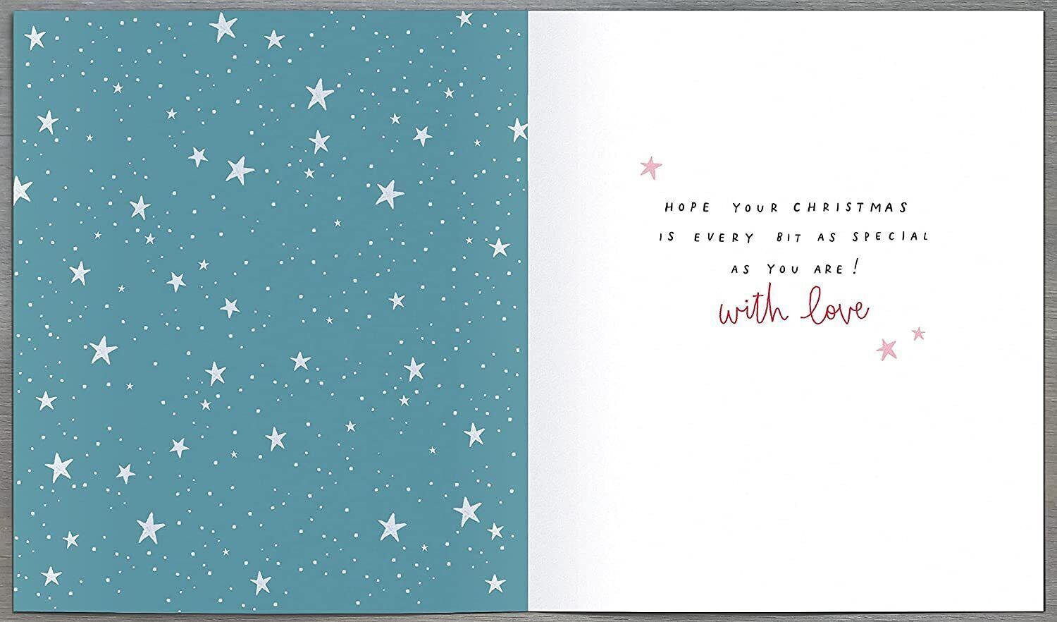 Auntie Christmas card featuring a festive Xmas jumper design, UK Greetings greeting card with holiday-themed graphics.