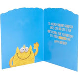 Colorful greeting card for grandson featuring a googly-eyed monster design, perfect for birthdays from UK Greetings.