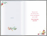 Blue door Christmas greeting card for grandparents by UK Greetings featuring festive holiday design and seasonal imagery.