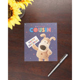 Cute Boofle birthday greeting card for cousin featuring a charming design from UK Greetings.