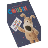 Cute Boofle birthday greeting card for cousin, featuring adorable animal design by UK Greetings.