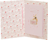 Cute Boofle birthday greeting card for daughter with envelope, featuring a charming design and a big present illustration.