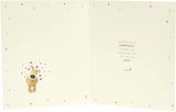 UK Greetings Boofle birthday greeting card for granddaughter with colorful floral design and cute character illustration.