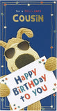 Boofle Brilliant Cousin Boy birthday greeting card featuring colorful illustrations and cheerful design from UK Greetings.