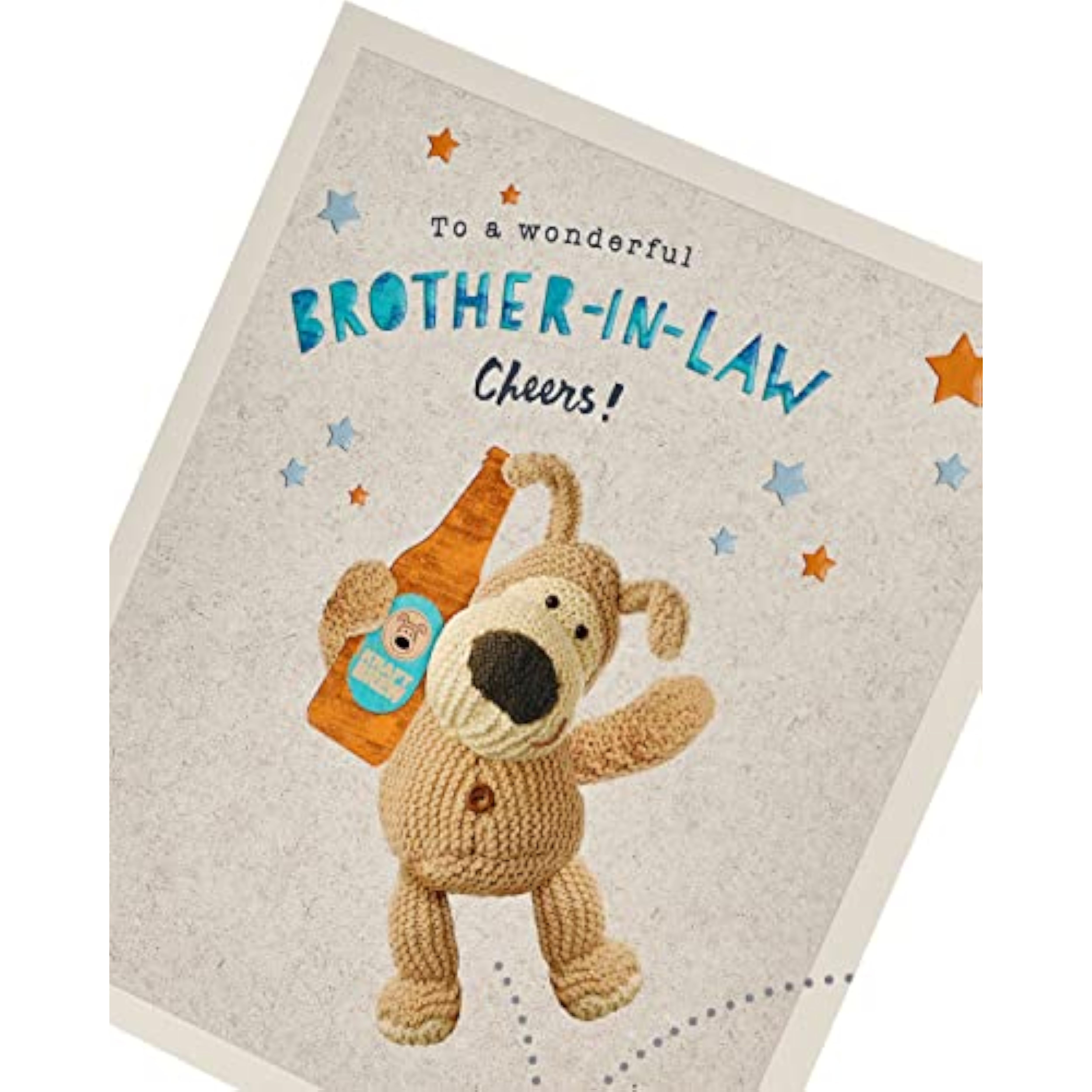 Colorful Boofle Brother-in-Law Birthday Card by UK Greetings featuring cute character design and cheerful message.