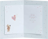 Cute Boofle husband anniversary greeting card with envelope, featuring a charming design by UK Greetings.