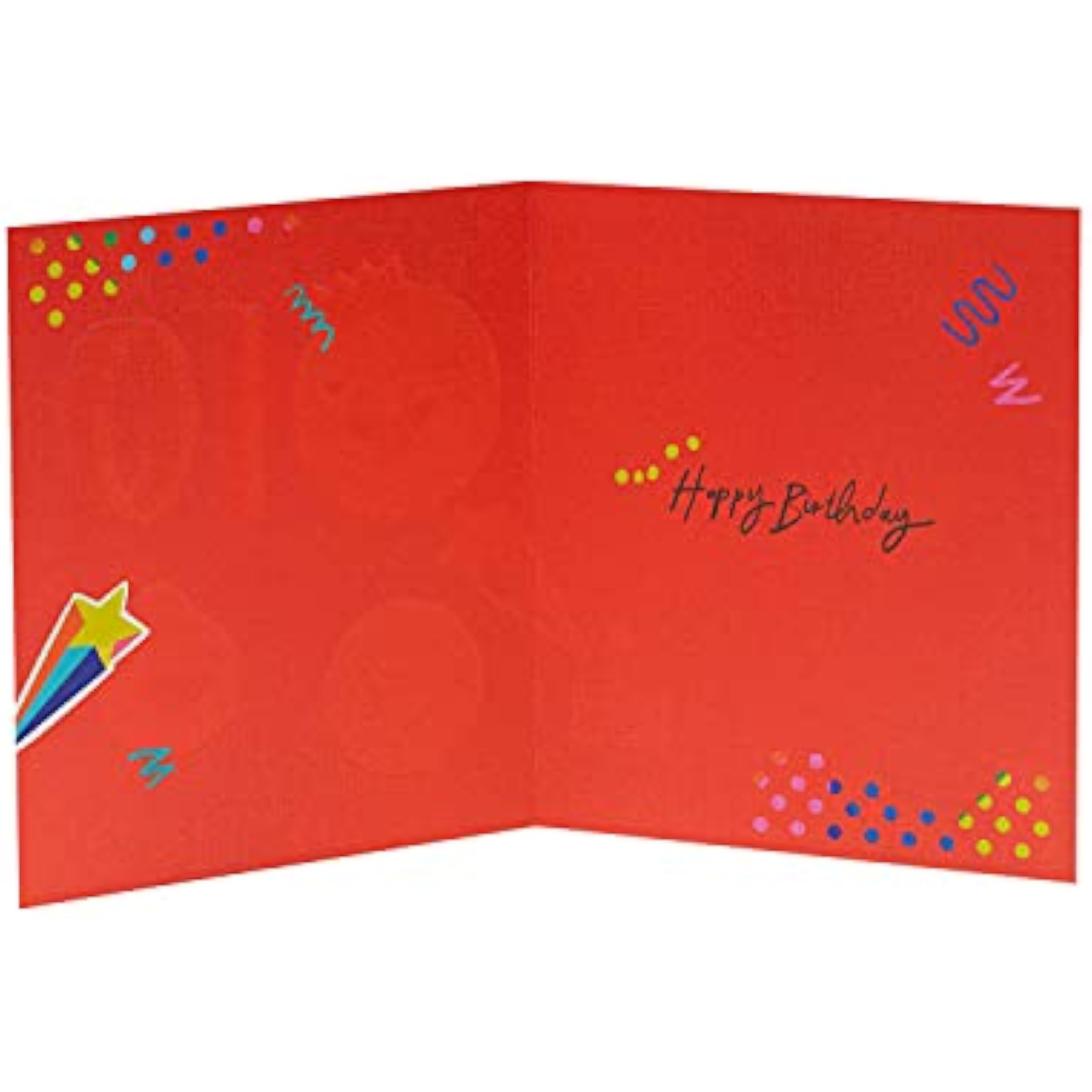 Bright Fun Smiley Faces 10th Birthday Card from UK Greetings, featuring colorful smiley designs for celebrating a 10th birthday.