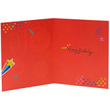 Bright Fun Smiley Faces 10th Birthday Card from UK Greetings, featuring colorful smiley designs for celebrating a 10th birthday.