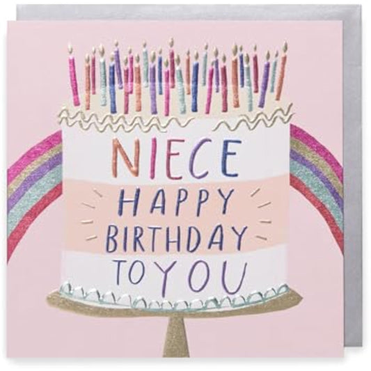 UK Greetings Cake Niece birthday greeting card with colorful design and "Special Day" message for celebrating a niece's birthday.