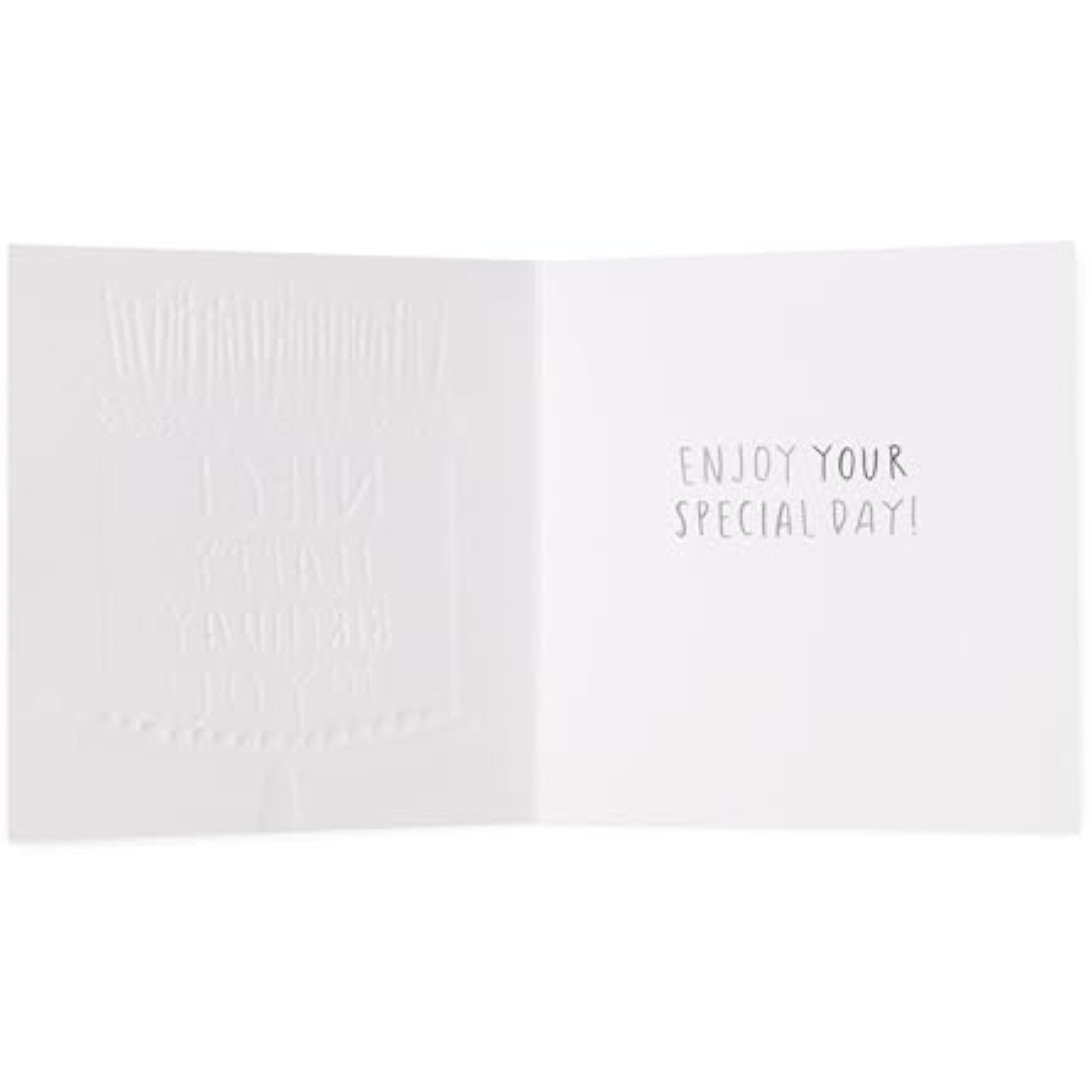 UK Greetings Cake Niece birthday greeting card with colorful cake illustration and special day message inside.