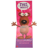 Colorful cartoon pop-up Valentine's Day greeting card by UK Greetings featuring vibrant love-themed illustrations and 3D pop-up design.