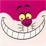 Cheshire Cat whimsical birthday greeting card featuring colorful illustration and playful design by UK Greetings.