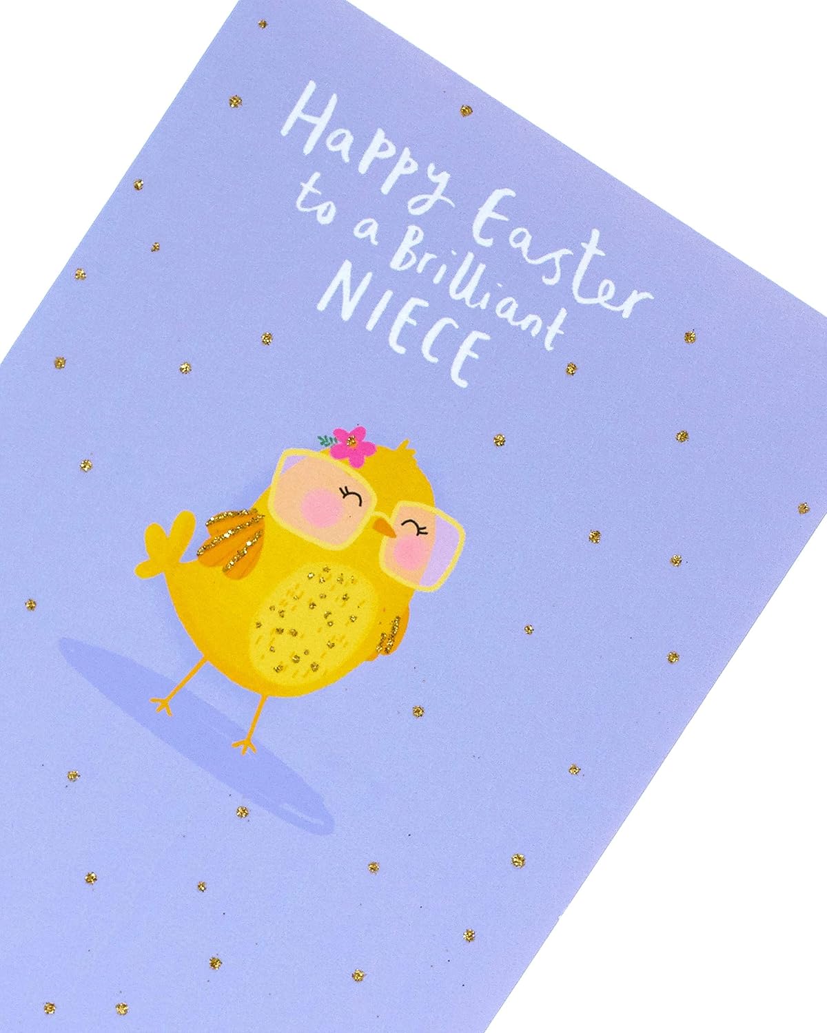 Colorful Chick Design Niece Easter Card from UK Greetings featuring cheerful chick illustration on a festive greeting card.