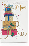 Christmas card for grandparents from UK Greetings featuring festive design and heartfelt family love message.