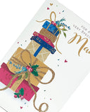 Festive Christmas greeting card for grandparents from UK Greetings, featuring family love and holiday-themed artwork.