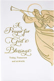 Christmas Prayer religious greeting card featuring an elegant angel design and heartfelt blessings from UK Greetings.
