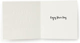Front of a classic greeting card for brother by UK Greetings, featuring colorful birthday-themed illustrations and heartfelt message.