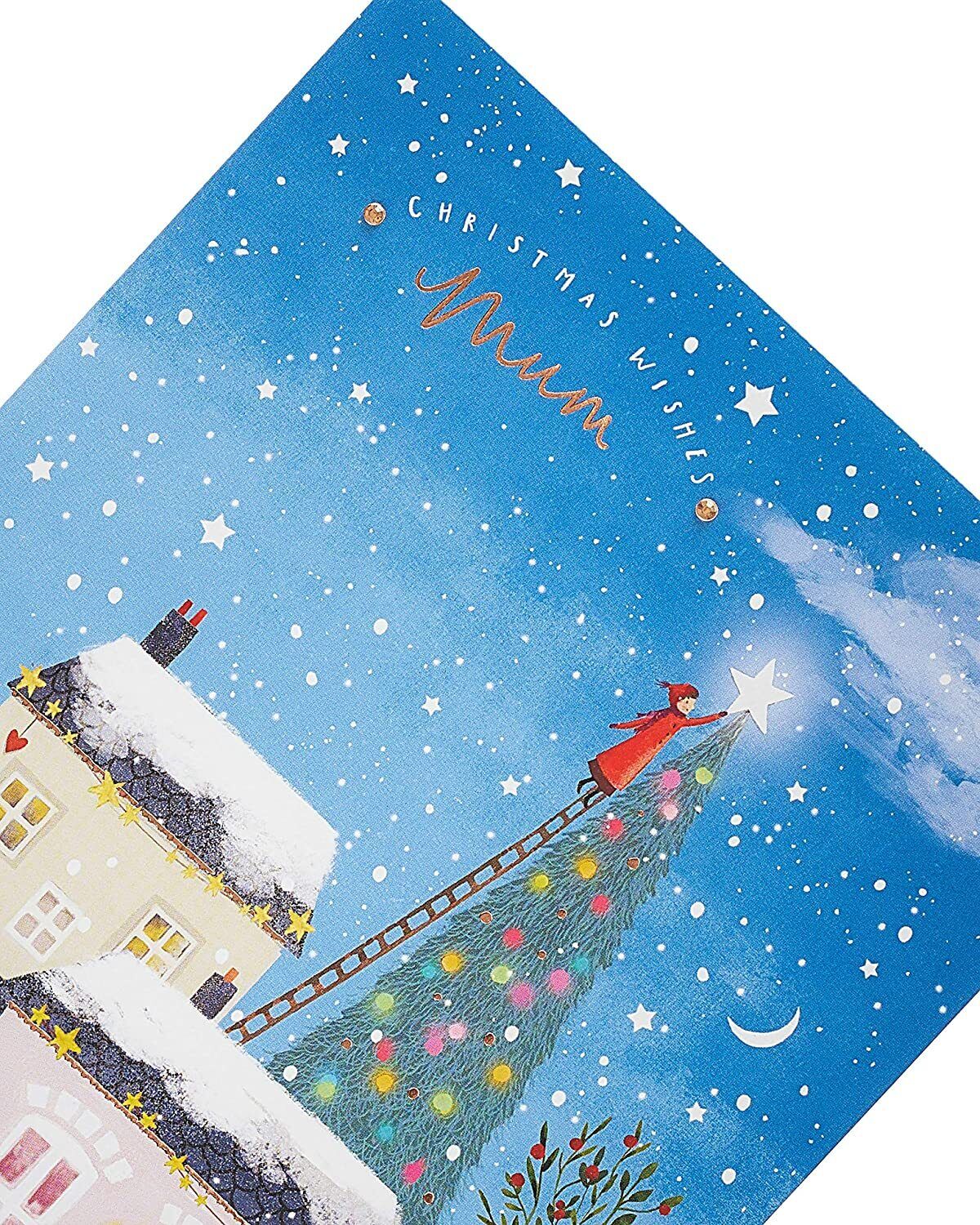 Contemporary Mum Christmas greeting card featuring a festive holiday scene with modern design by UK Greetings.