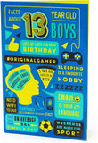 Cool Gamer Games 13th birthday greeting card by UK Greetings with colorful gaming-themed design and fun birthday message.