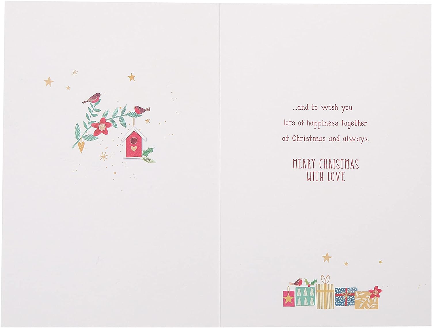 Cozy Snowman Hugs Christmas greeting card from UK Greetings featuring a festive snowman illustration for a grandson.