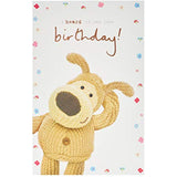 Cute Boofle birthday greeting card from UK Greetings featuring a cheerful design and playful illustration for celebrating birthdays.