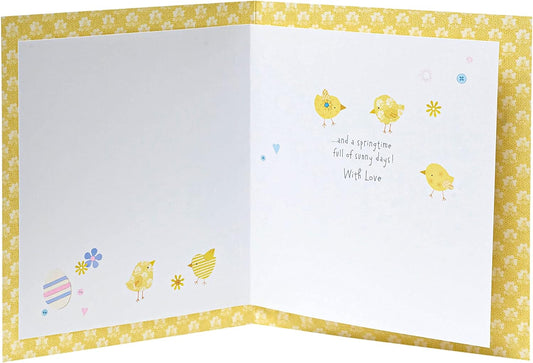 Colorful Easter greeting card from UK Greetings featuring festive designs, perfect for sending holiday wishes to loved ones.