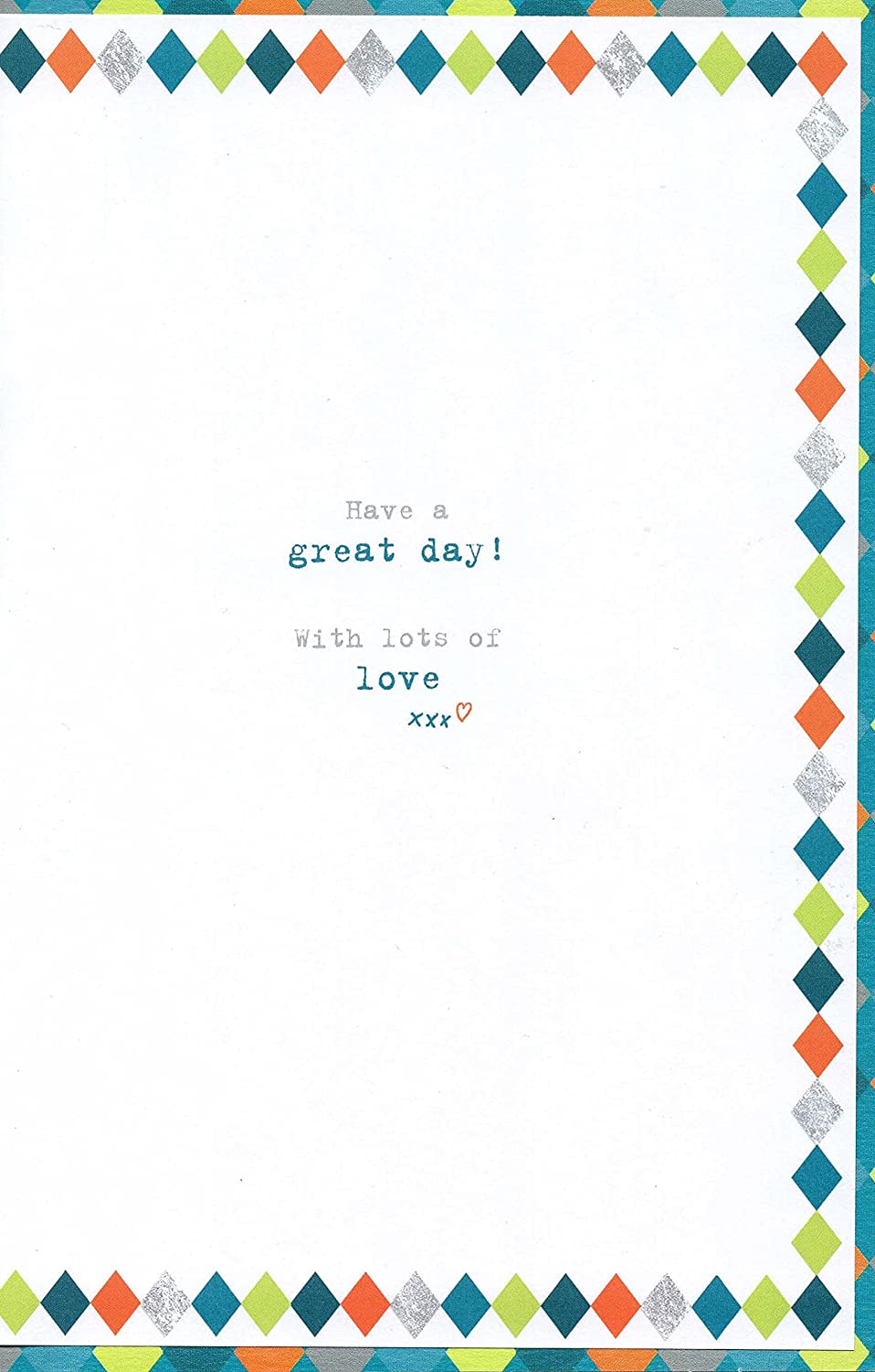 Father's Day greeting card featuring Boofle from a son, with colorful design and heartfelt message, by UK Greetings.
